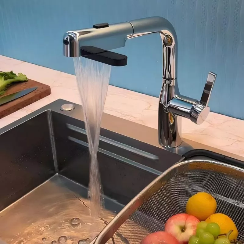 डिजिटल डिस्प्ले लिफ्ट रसोई नल